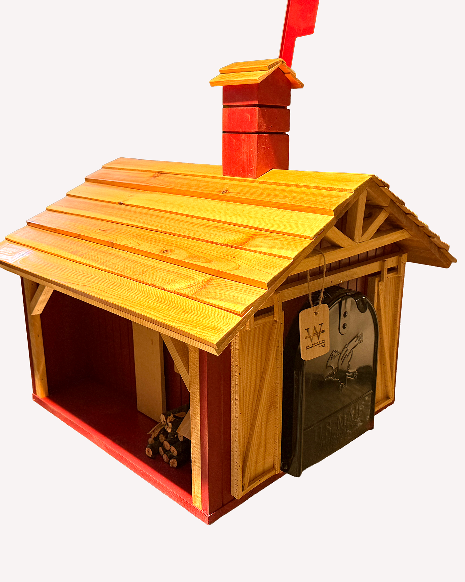 Mailbox Handmade Red Barn