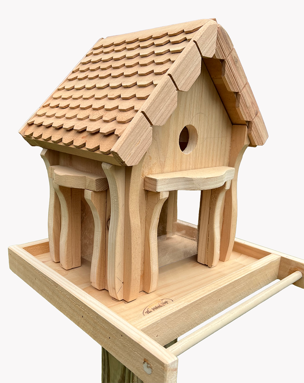 Château Bird Feeder Hand Made With Cedar