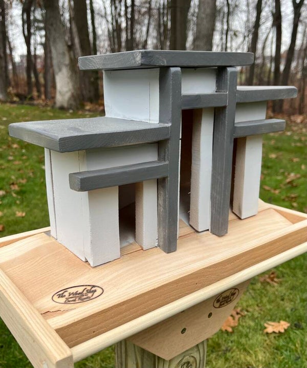 Bird Feeder Hill Side 2 Tone Contemporary SKU-5261-24