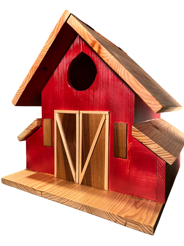 Owl Nesting Barn, handmade and ready to ship