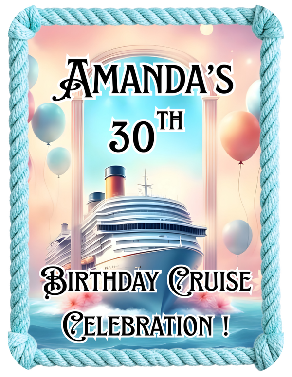 1 Personalized Birthday Center Piece OR Collection Set of 16 Magnets!