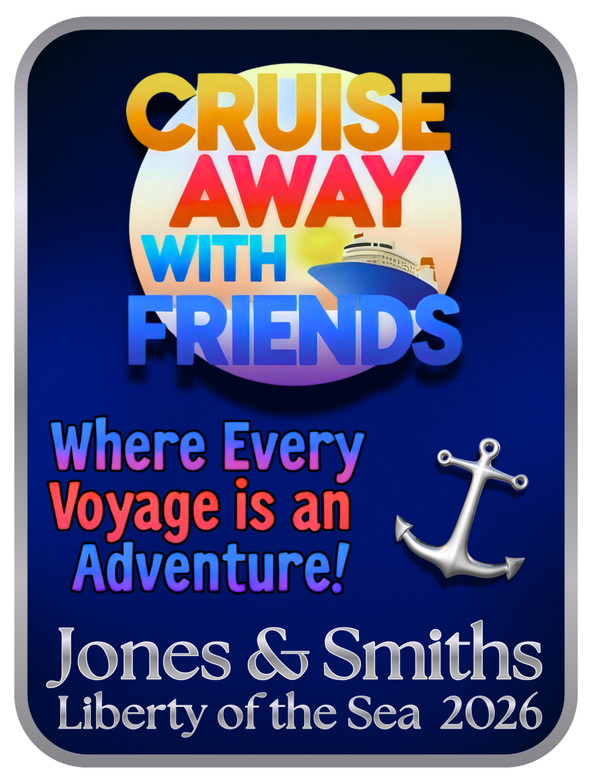 Customized Cruise Away With Friends -2 Color Options