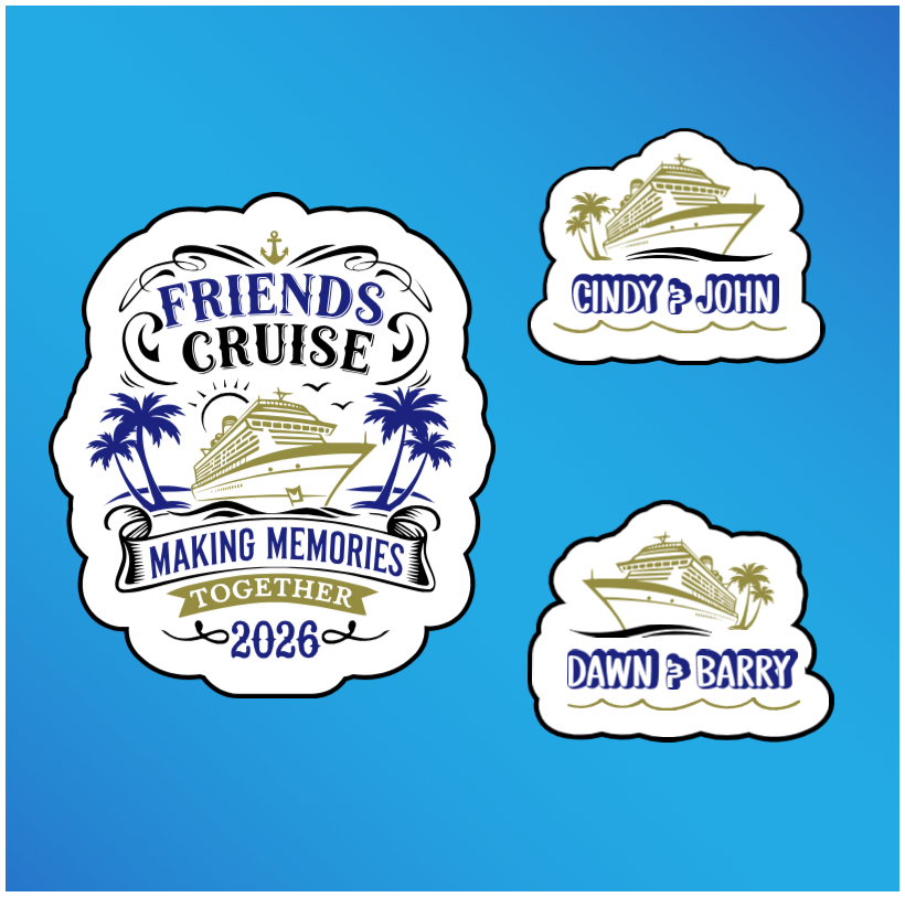Friends Making Memories Magnets Sets - 2 Color Options
