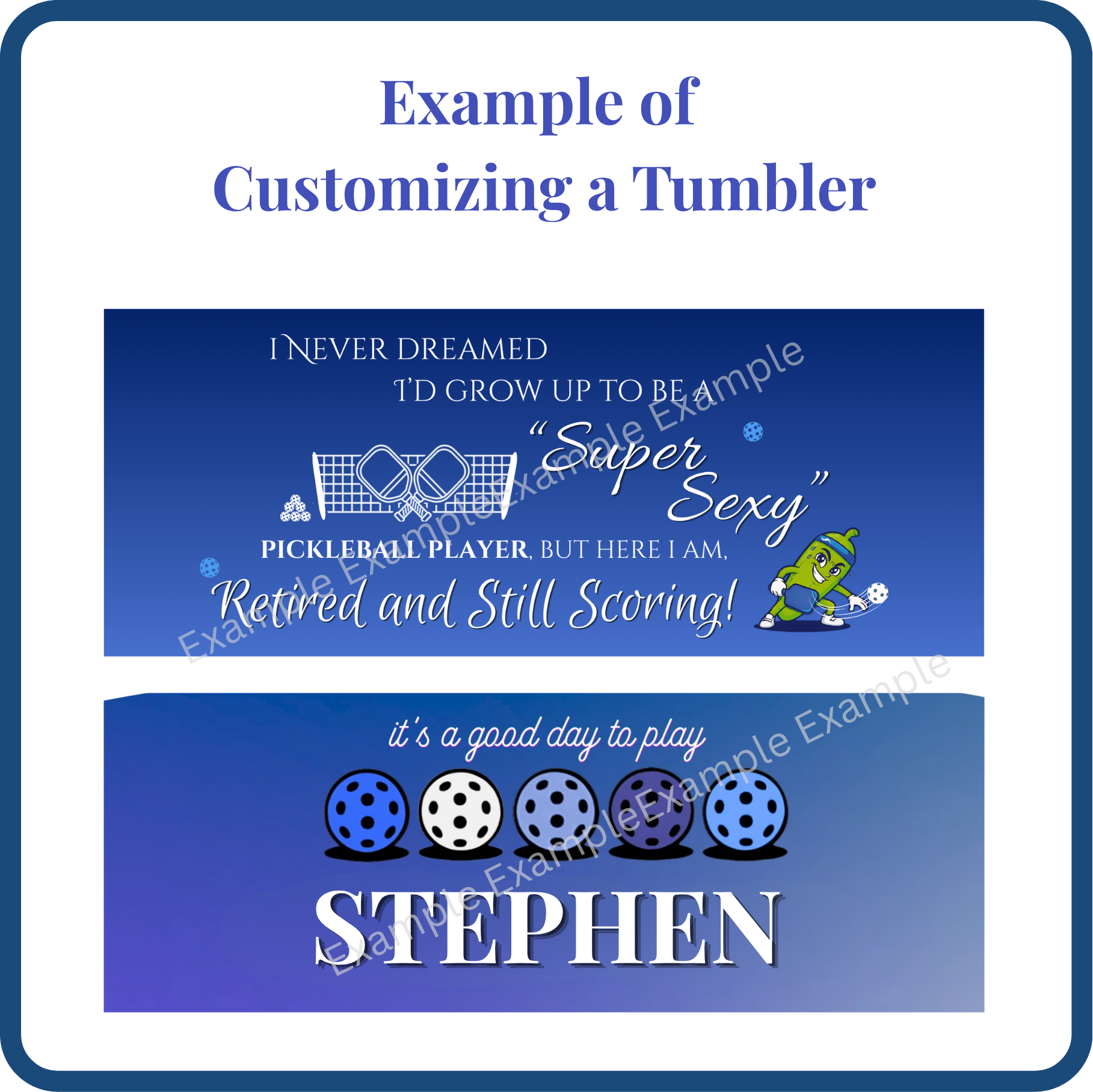 Customize Tumbler