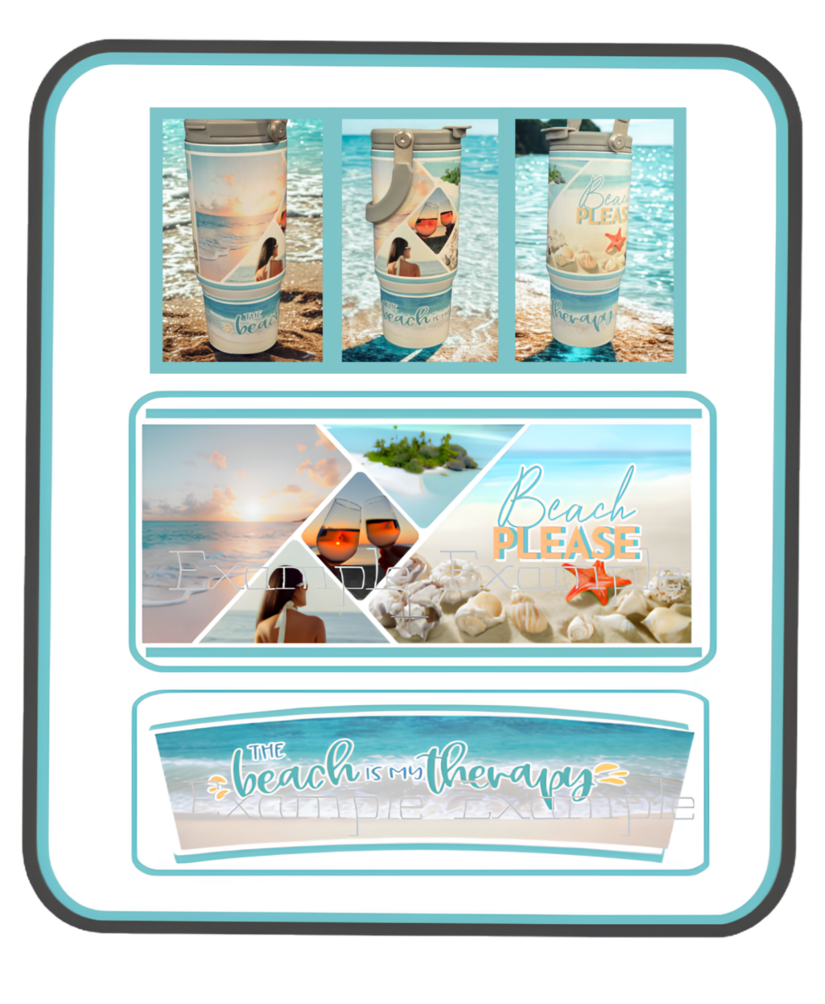 Beach Therapy Tumblers - 2 Options