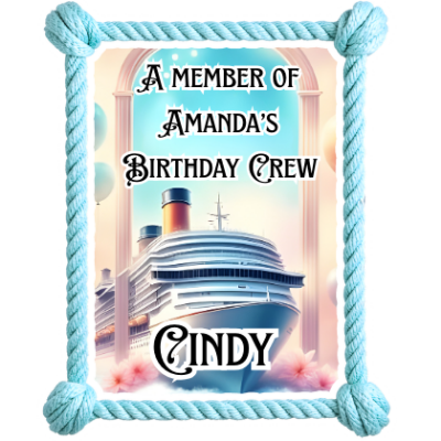 Customizable Birthday Crew Magnet 4"x 5"
