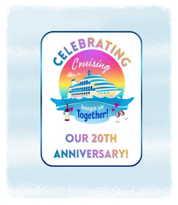 Customized Celebrating Anniversary Cruise Door Magnets -  2 Options
