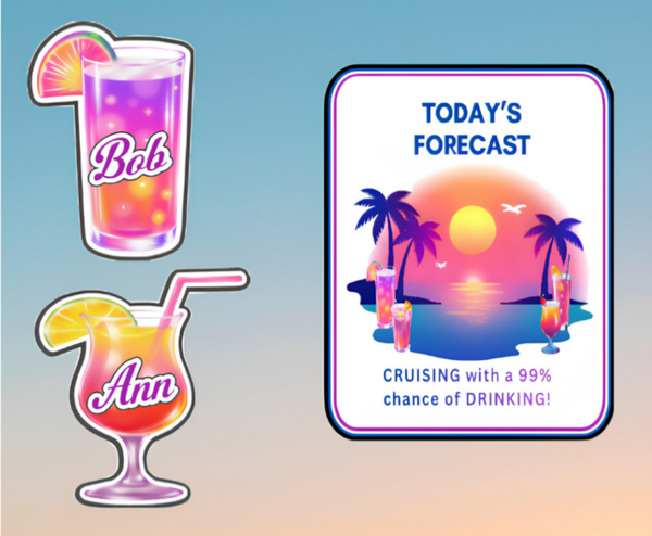 Forecast 99% Drinking Magnet Set of 3 - 2 Options Available