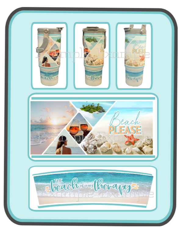 Beach is my Therapy Tumbler