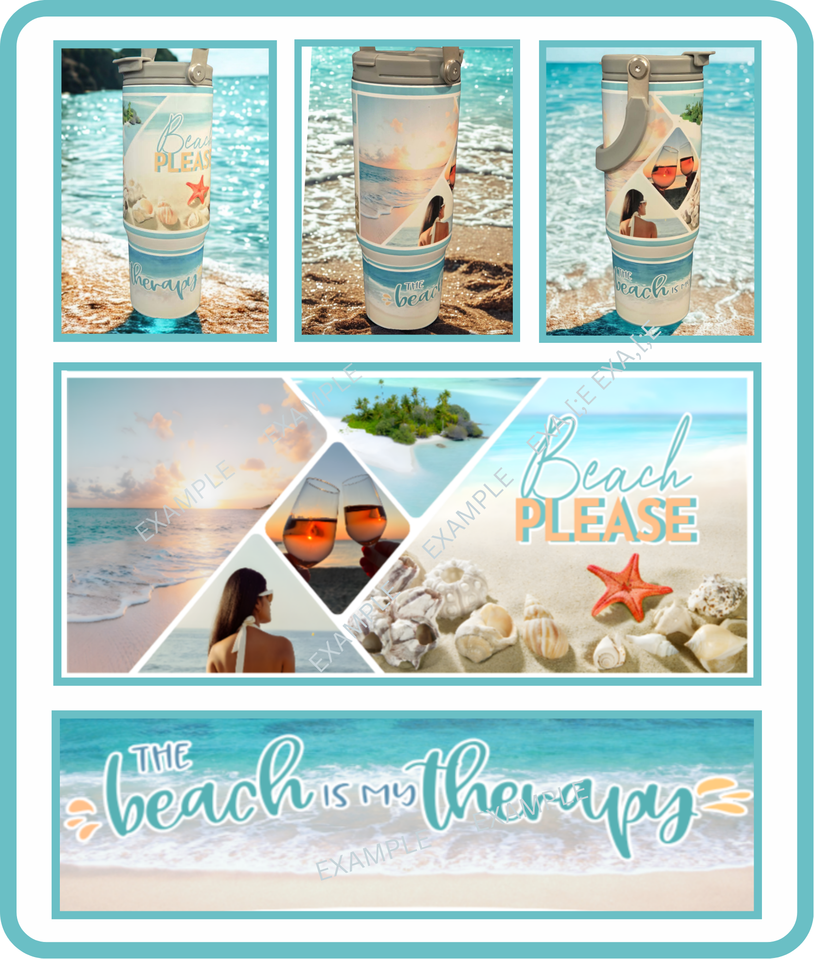 Beach Therapy Tumblers - 2 Options