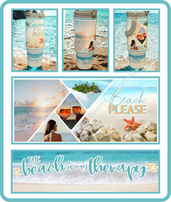 Beach Therapy Tumblers - 2 Options