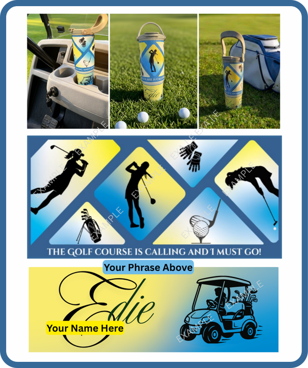 Customized Woman's Golfing Tumbler