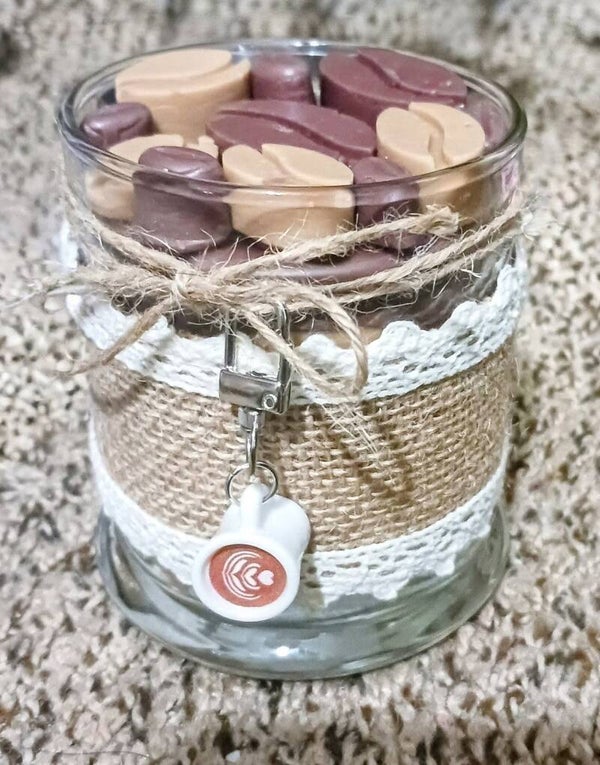 Clear Glass Charm Candle Holder- 11 oz.