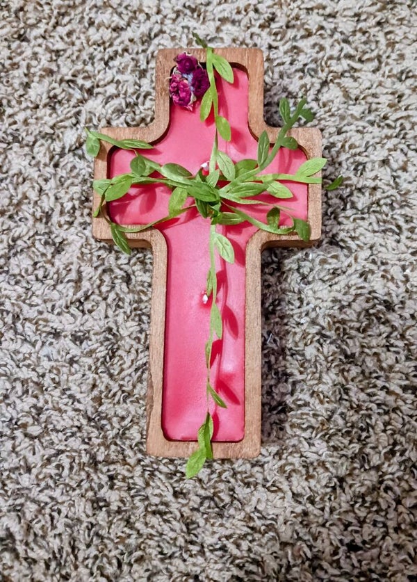 Cross wooden bowl