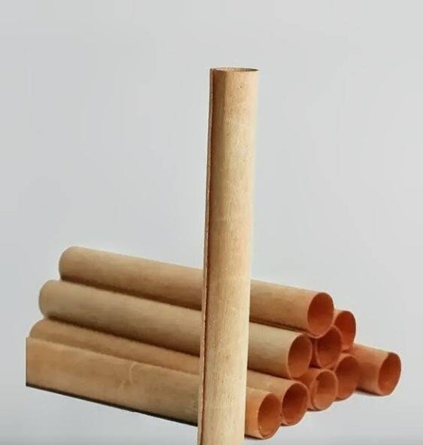 Round wooden wick