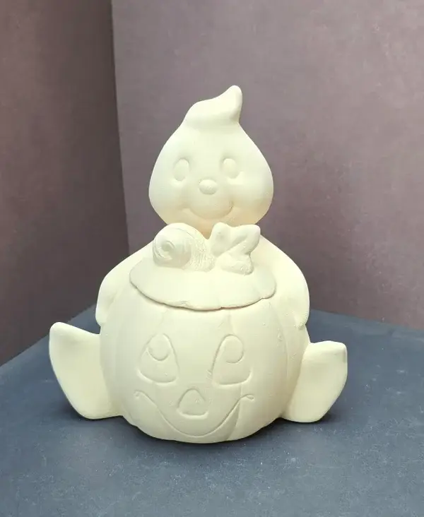Fantôme avec pot bonbon #1229
