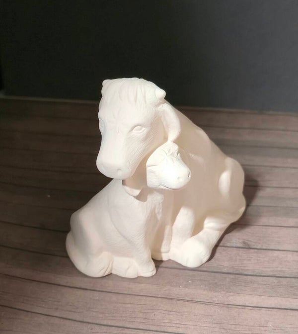 Vache avec son bébé