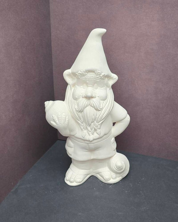 Gnome avec coquillage dans la main #2861