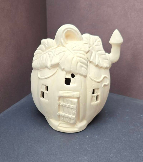 Maison avec cheminée halloween