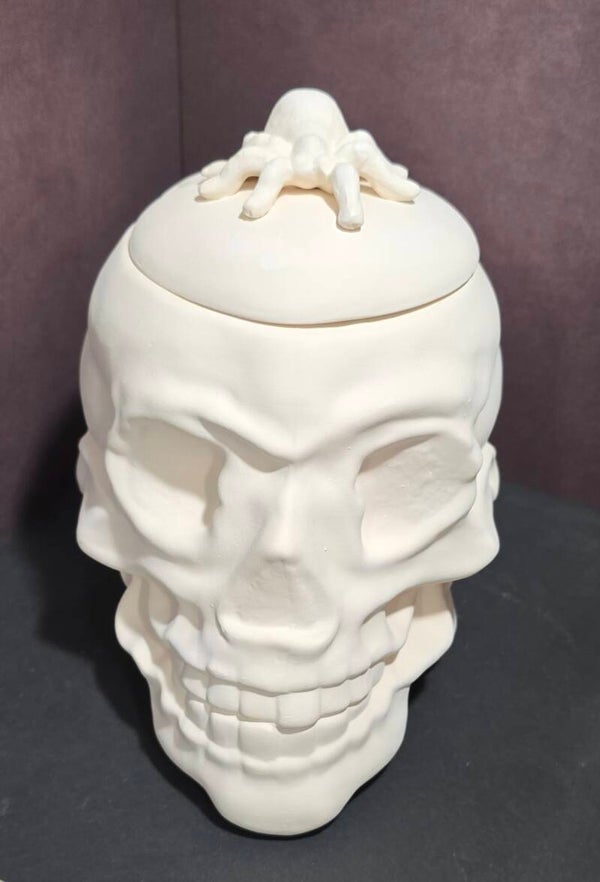 Tête de mort en pot