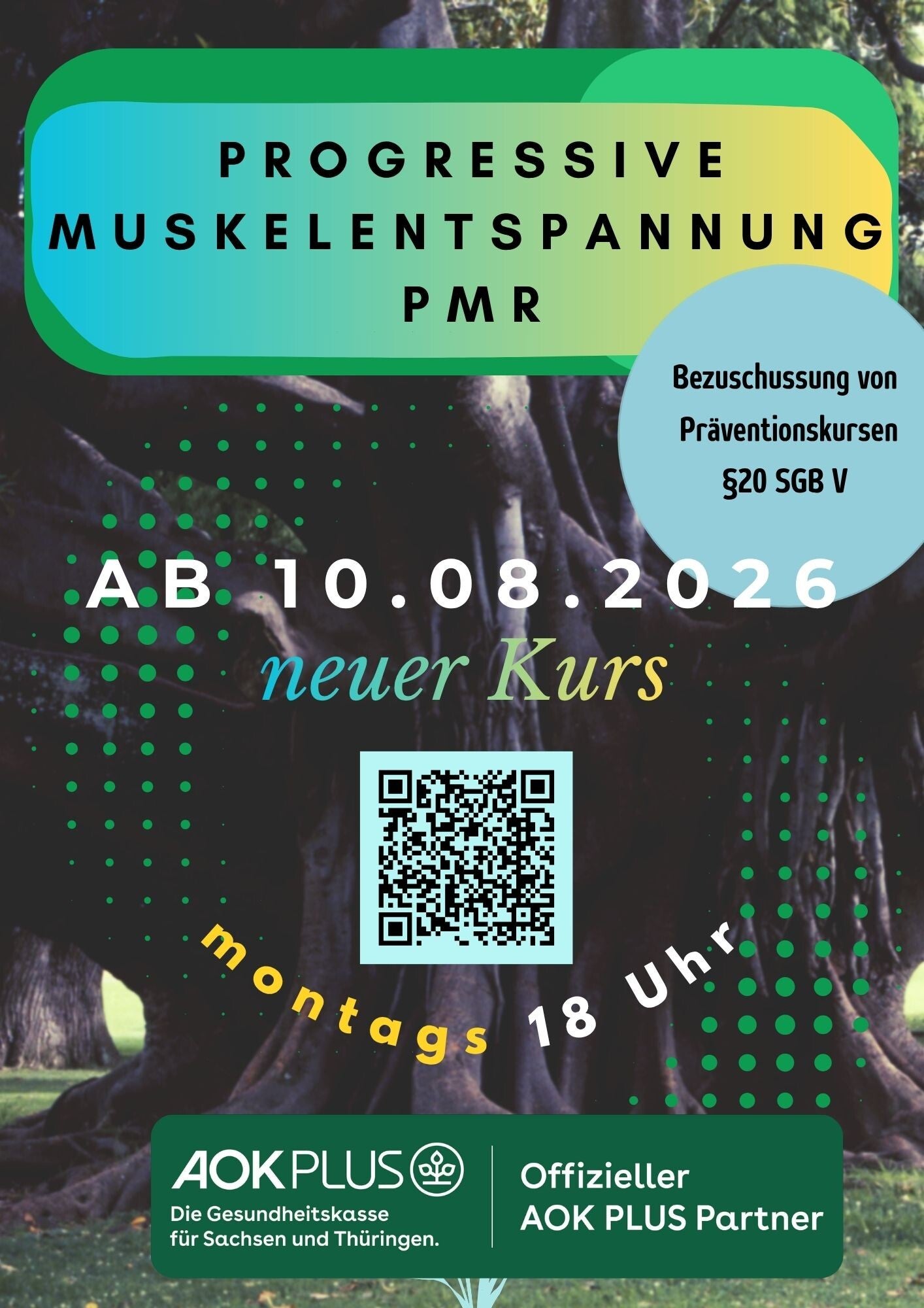 Progressive Muskelentspannung PMR Kurs Leipzig – zertifizierter Präventionskurs nach §20 SGB V, dienstags 18–19 Uhr