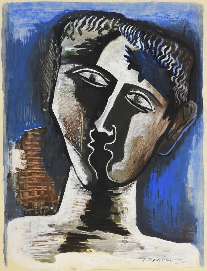 Ossip Zadkine - Ephèbe - 1956 - Gouache on paper - Zadkine.com