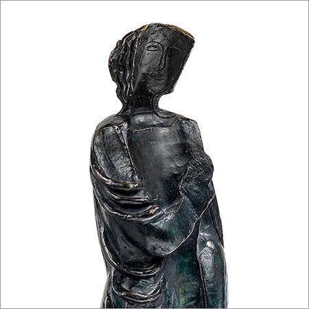 Ossip Zadkine bronze sculpture Figurine drapée