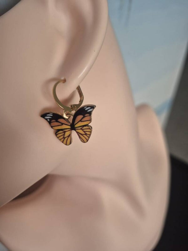 Mooie vlinder oorbellen.