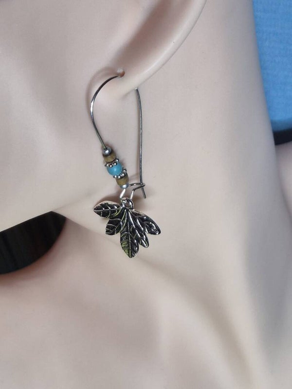 Mooie vintage oorbellen. Oudzilver.