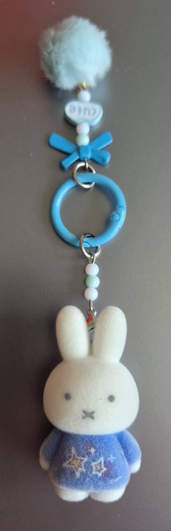 Schattige sleutelhanger van Nijntje. Blauw