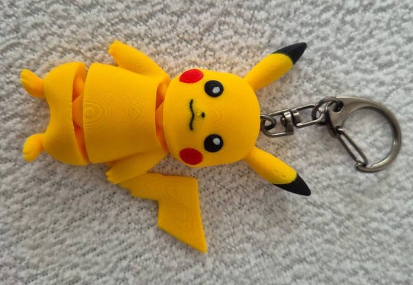 Gave Pikachu sleutelhanger. Leuk voor aan je tas of aan je rugzak.