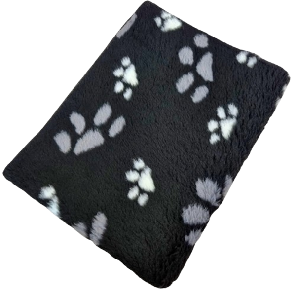 Afgebiesd Vet Bed - Furfleece - Zwart 3 Kleur