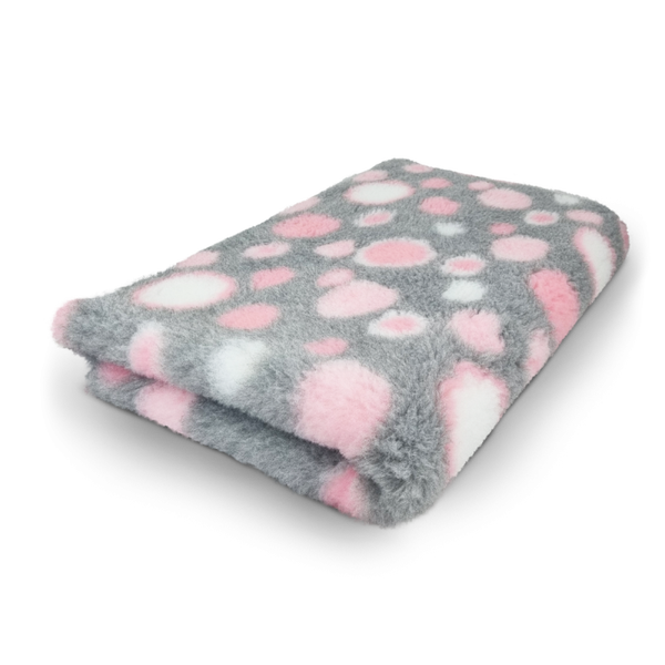 Vet Bed Circles Licht Roze Grijs Wit - latex anti-slip