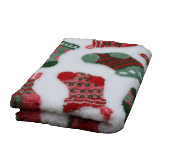 Vet Bed Kerstsokken - Antislip Hondenmat