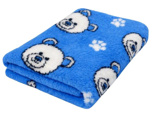 Vet Bed - Teddybeer Blauw