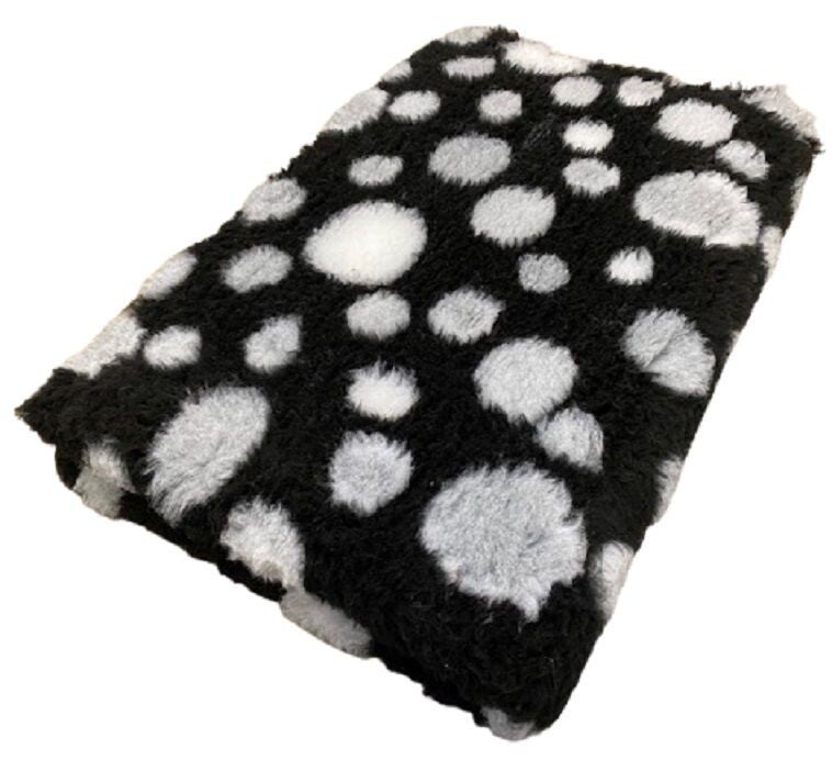 Vet Bed Circles Zwart Grijs Wit - latex anti-slip
