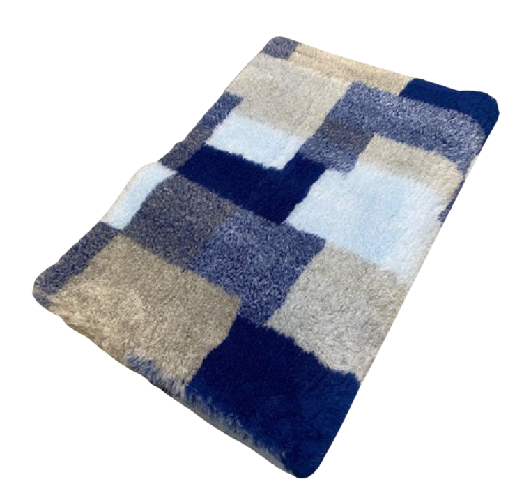 Vet Bed Lappendeken - Lichtblauw - Latex Anti Slip