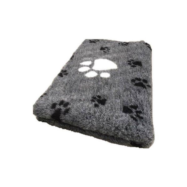 Vet Bed Antraciet met 3 Kleuren. Grote Voetprint -Latex Anti Slip
