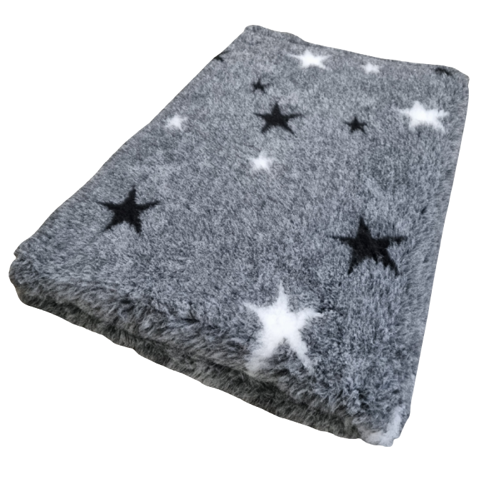 Vet Bed Sterren Nacht - Grijs - Antislip Hondenmat