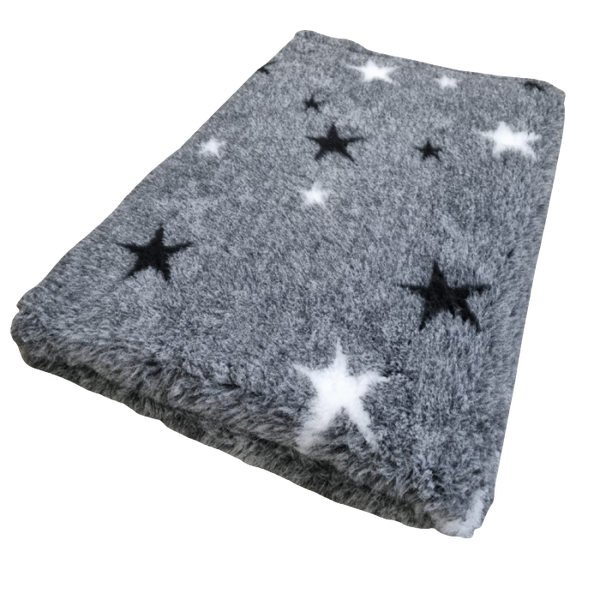 Vet Bed Sterren Nacht - Grijs - Antislip Hondenmat