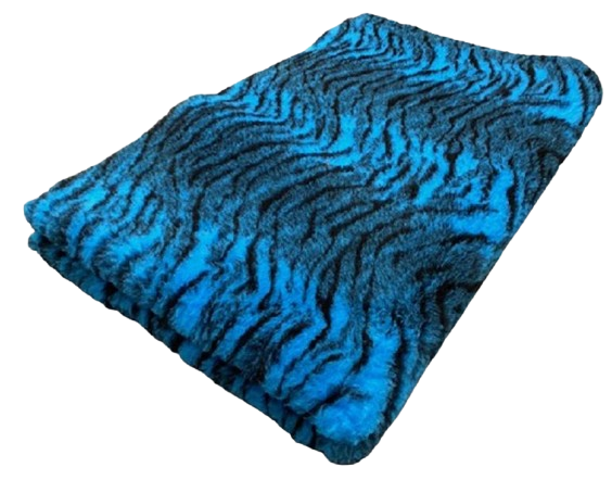 Vet Bed Tijgerprint Blauw Latex Anti Slip
