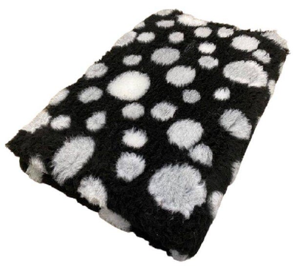 Vet Bed Circles Zwart Grijs Wit - latex anti-slip