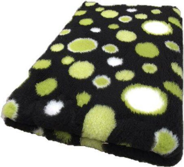 Vet Bed Circles Groen Zwart Wit - latex anti-slip