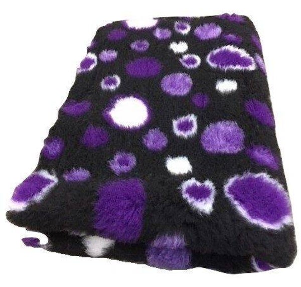 Vet Bed Circles Zwart Paars Wit - latex anti-slip