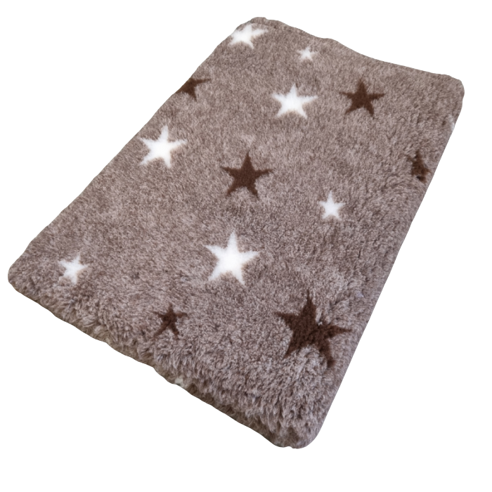Vet Bed Sterren Nacht - Bruin - Antislip Hondenmat