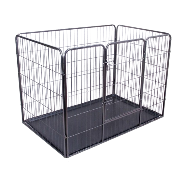 Puppyren Square - Antraciet Gecoat - Met PVC Lade