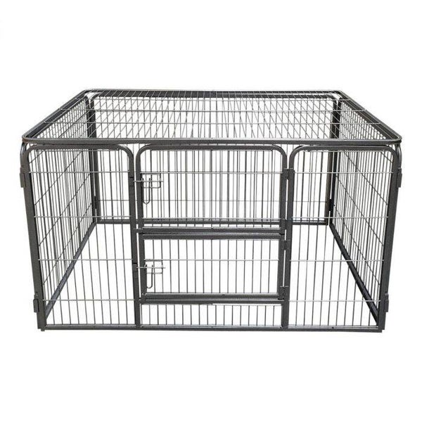 PUPPYREN EXCELLENT - MET DAKPANEEL - 125 X 80 X 90 CM HOOG