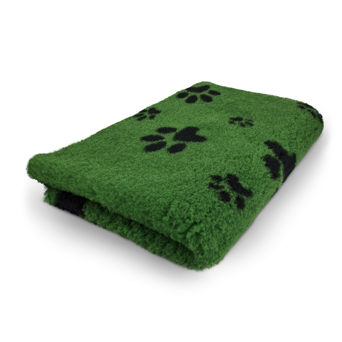 Vet Bed Groen met Zwarte Voetprint- Latex Anti Slip