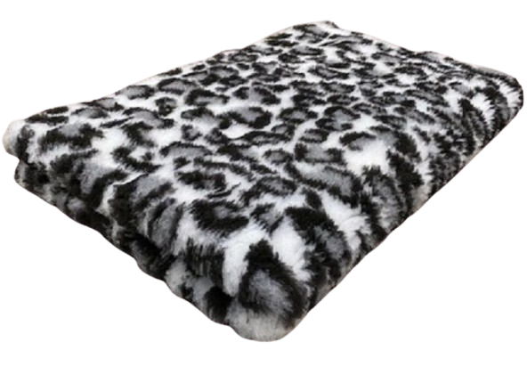 Vet Bed Luipaard Grijs - Latex Anti Slip