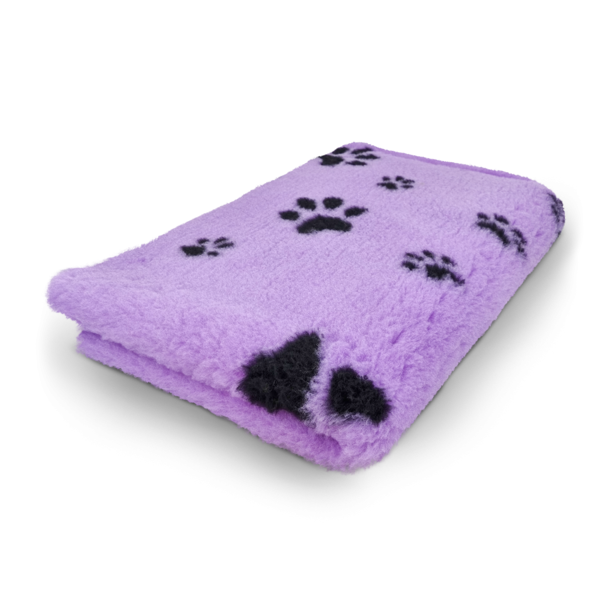 Vet Bed Lila met Zwarte Voetprint Latex Anti Slip
